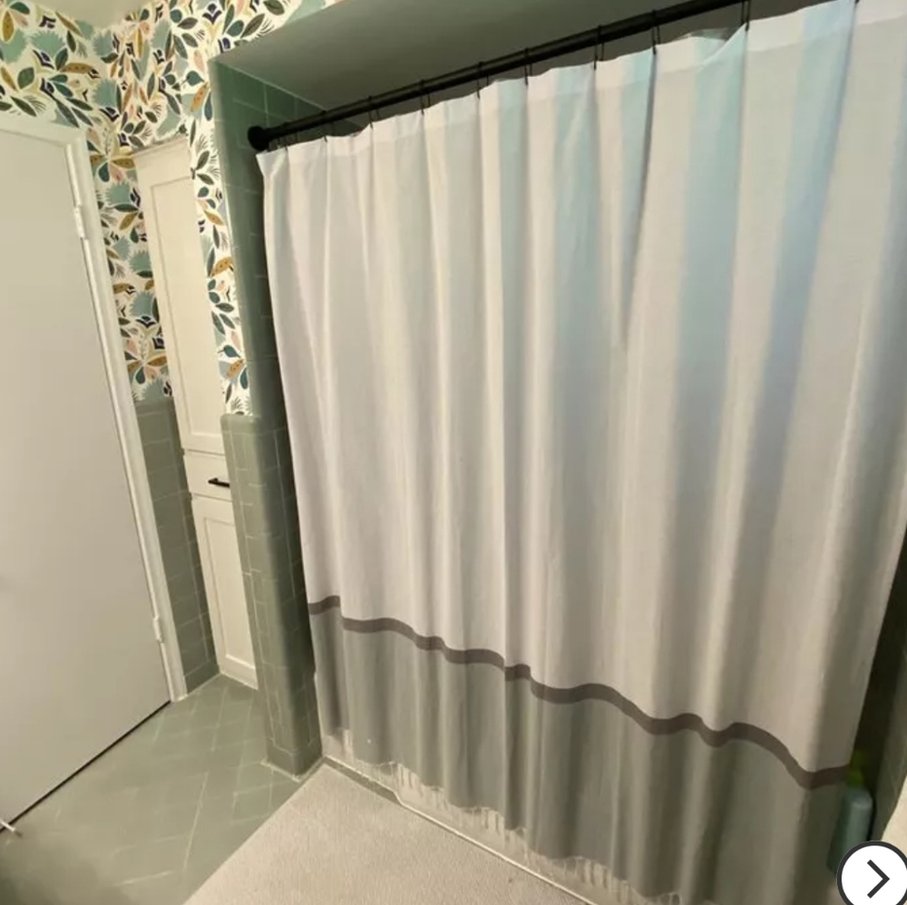 Woven Shower Curtain Green/White - Project 62 - Picture 14 of 16
